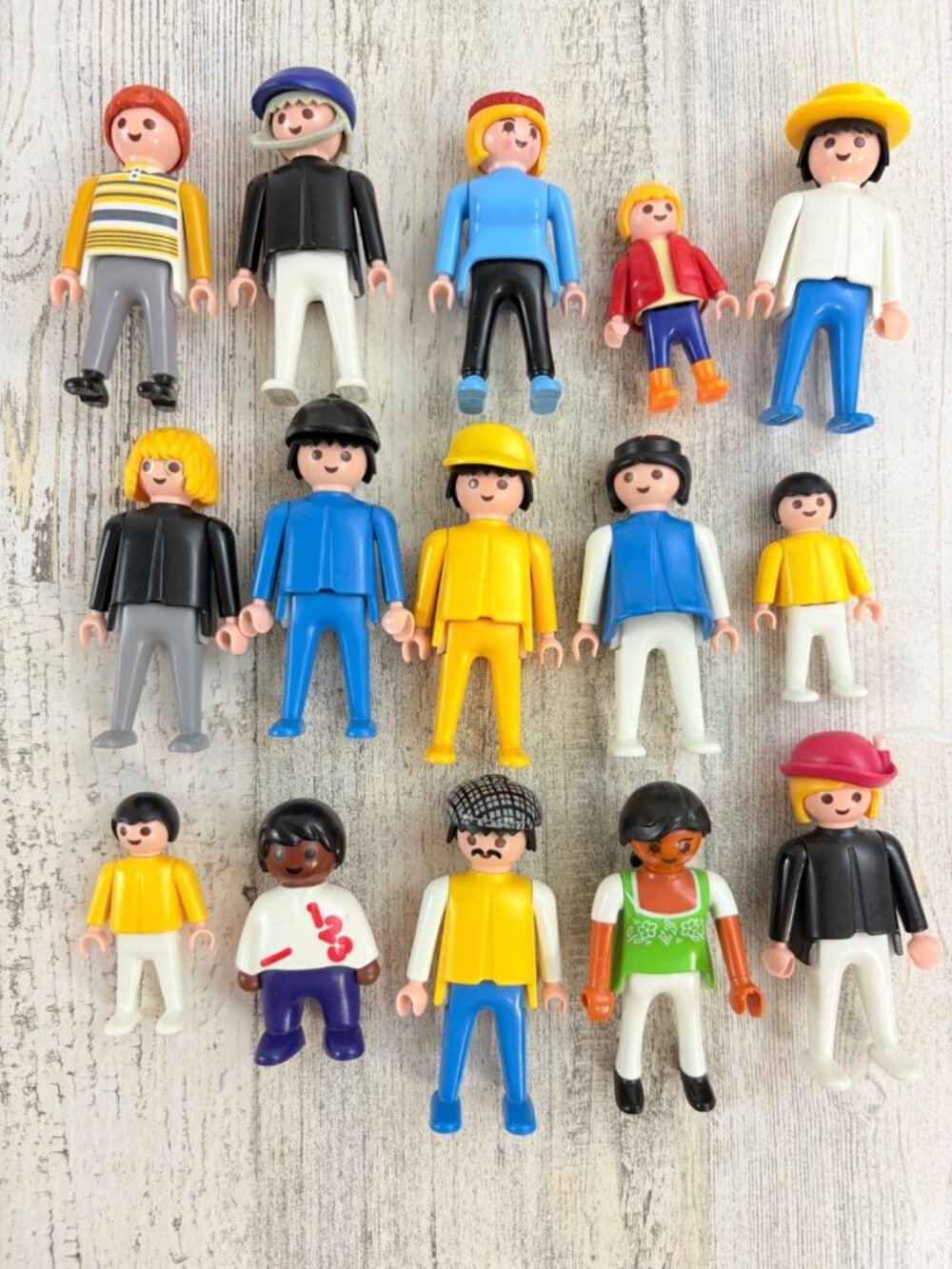 Playmobil Lot of 15 Figures Set Women Men Kids